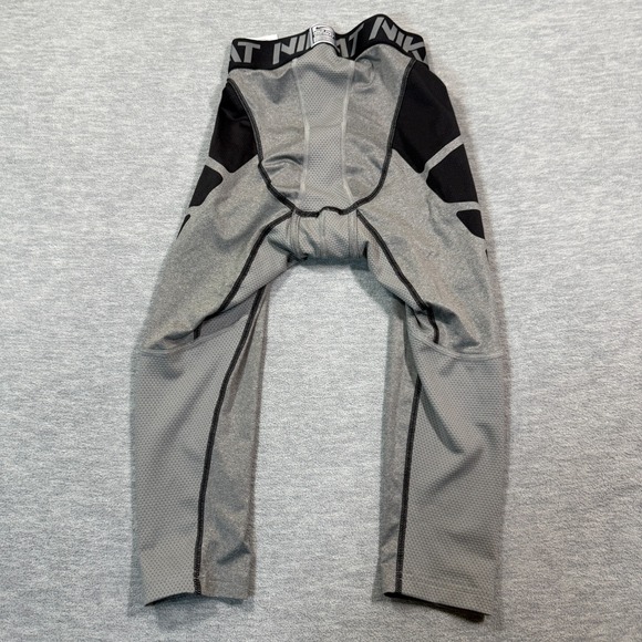 Nike Pro Pants Women S Gray Black Compression Tights Dri-FIT Combat Padded Gym - Picture 7 of 9